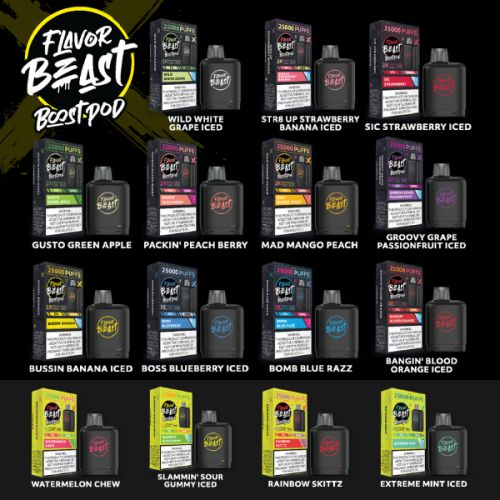 Flavor Beast Level X Boost Pods 25000 Puffs