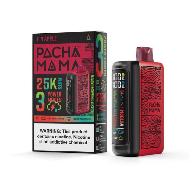 Pachamama 25,000 Puff Disposable Vape F'N Apple